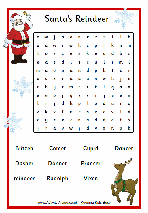 Christmas Wordsearches Pictures Wallpapers